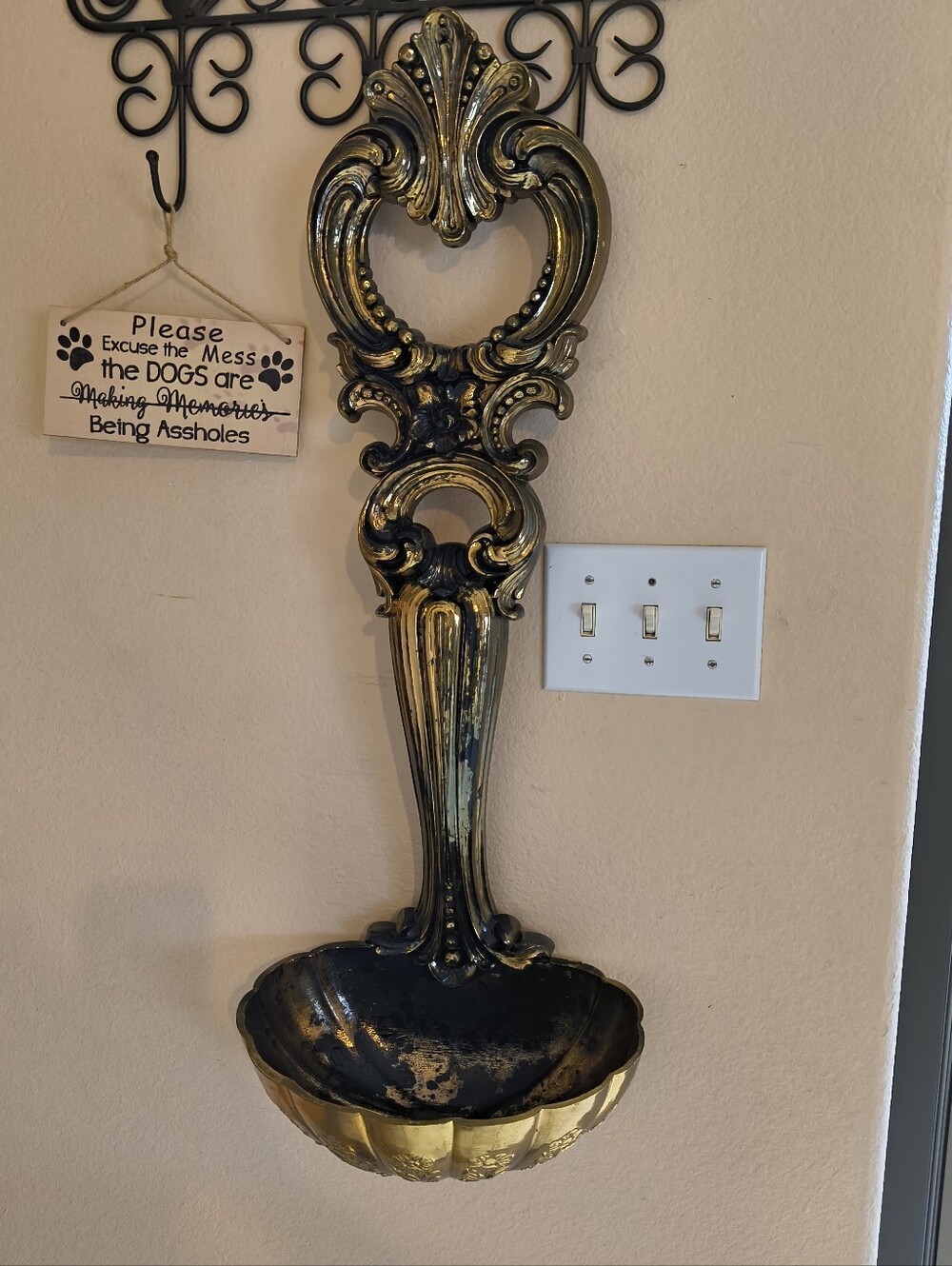 Vintage Syroco INC Wall Ladle